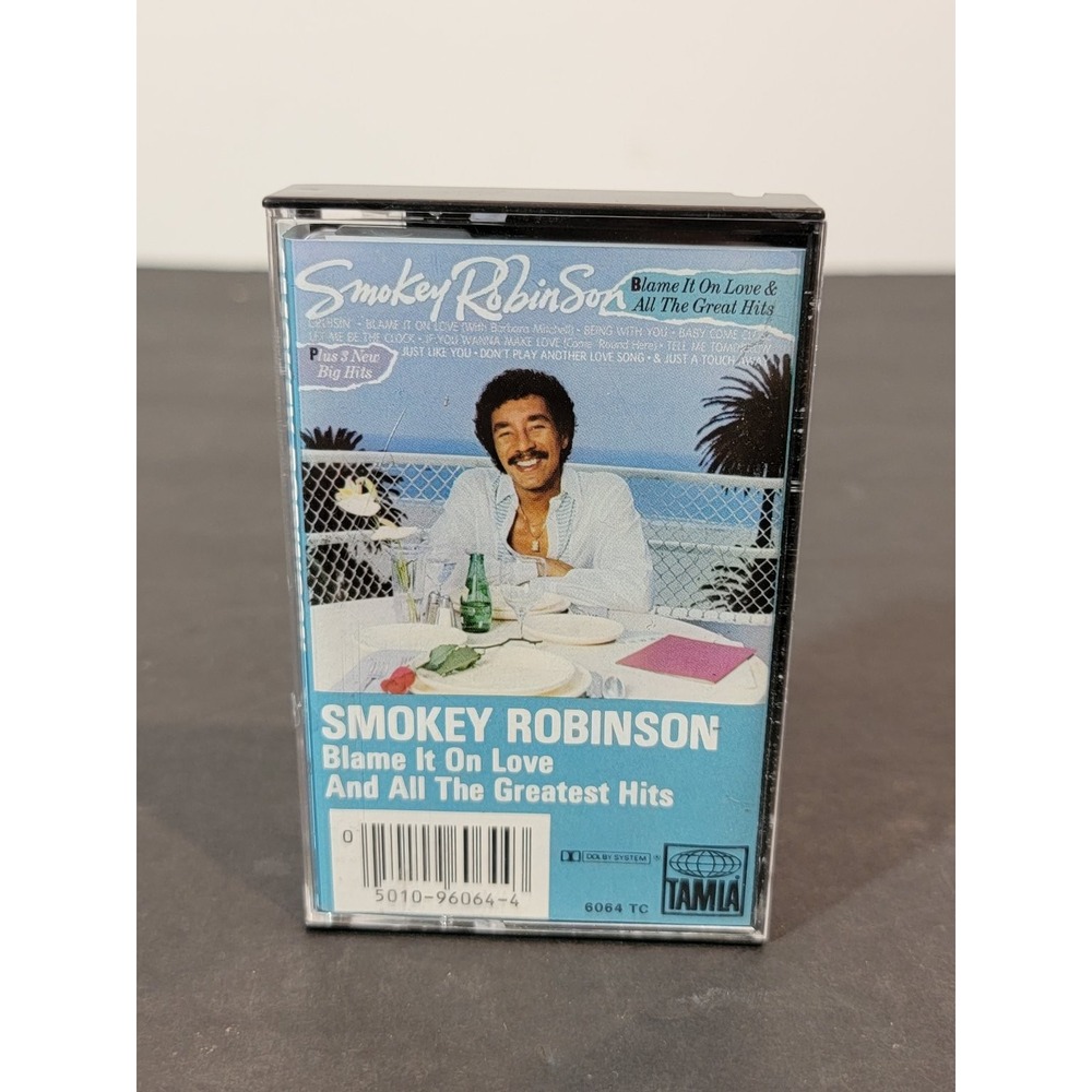 Smokey Robinson Blame It On Love‎ Cassette 1983 Tamla